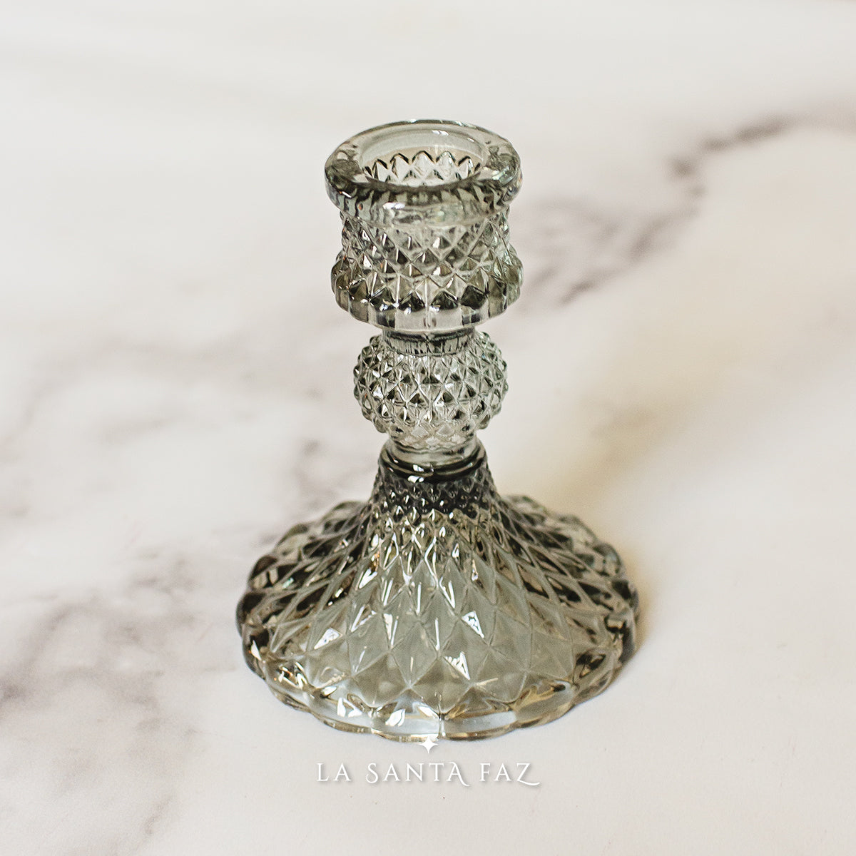Candelabro Bernadette gris