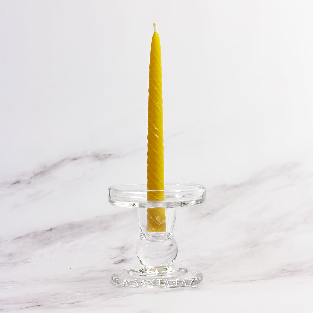 Par de velas de cera de abejas para candelabros