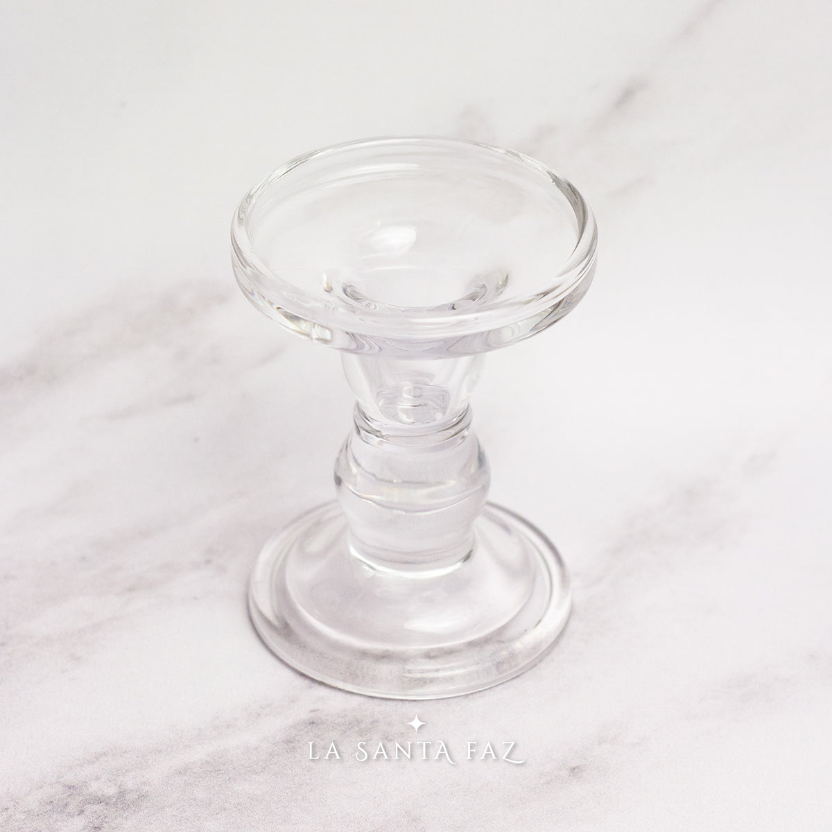 Candelabro de vidrio grande