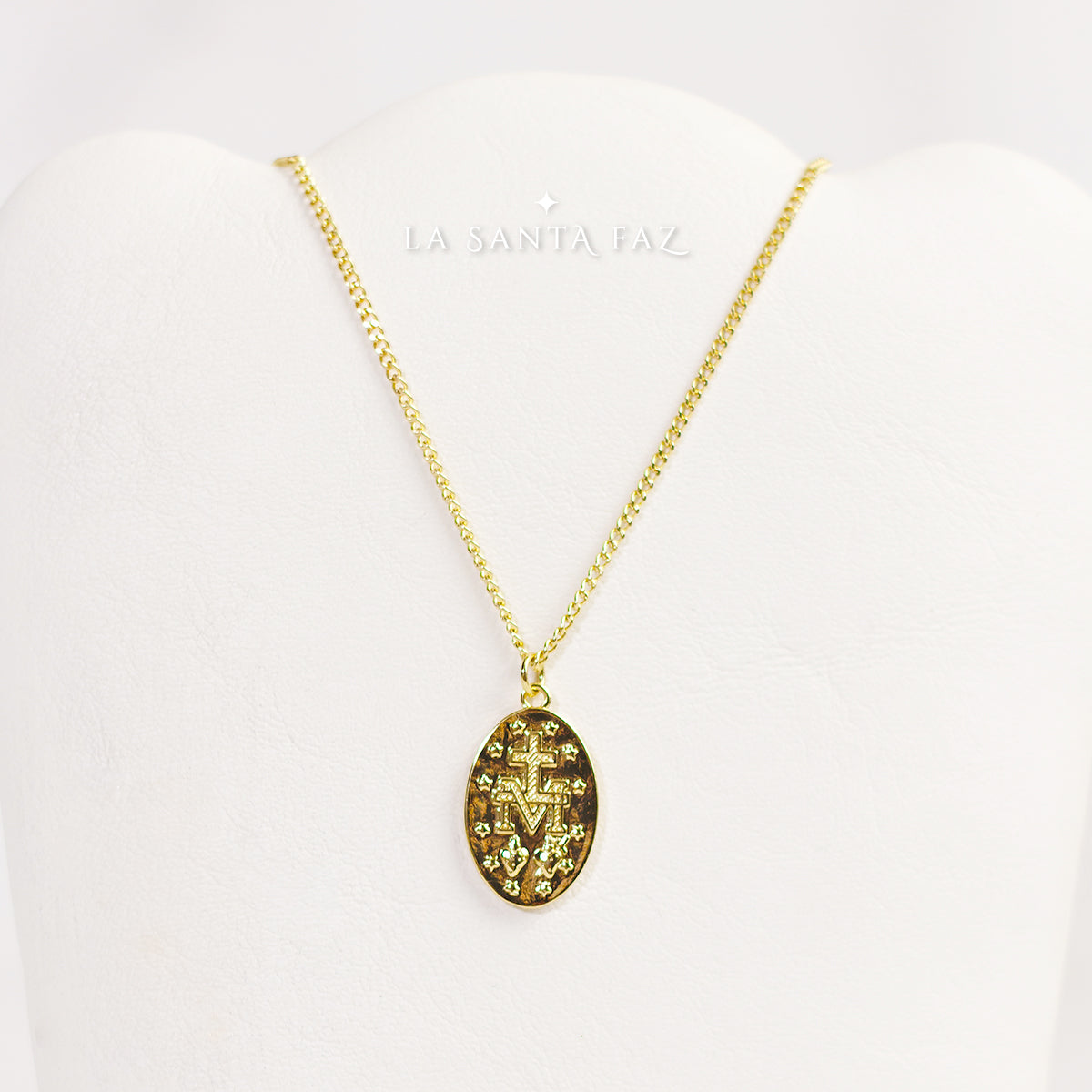 Collar Medalla Milagrosa oro laminado