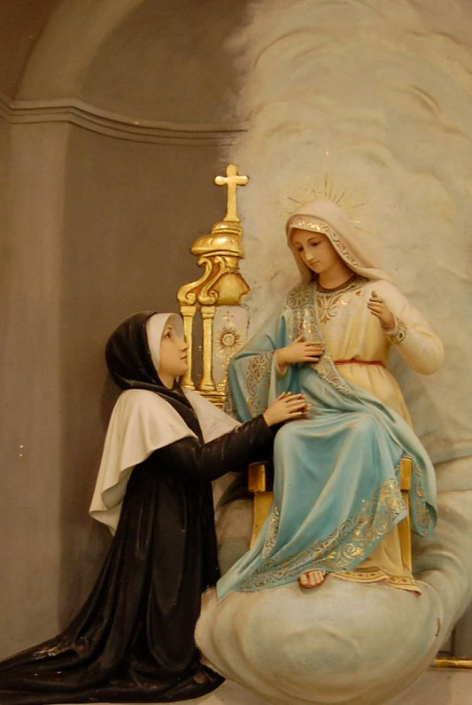 La medalla milagrosa y la aparición de la Santísima Virgen a santa Catalina Labouré en Paris