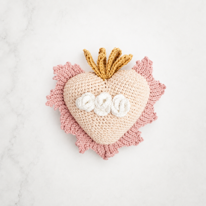 Amigurumi del Inmaculado Corazón de María