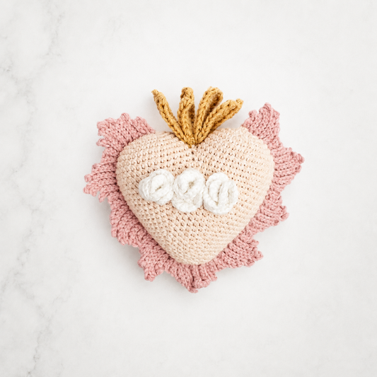 Amigurumi del Inmaculado Corazón de María
