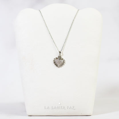 Collar Sagrado Corazón Plateado