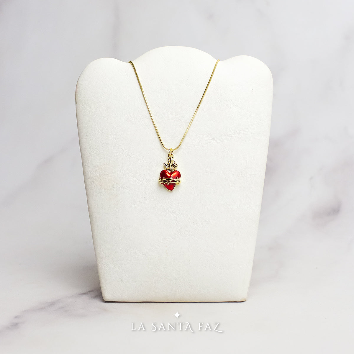 Collar Sagrado Corazón de Jesús esmaltado