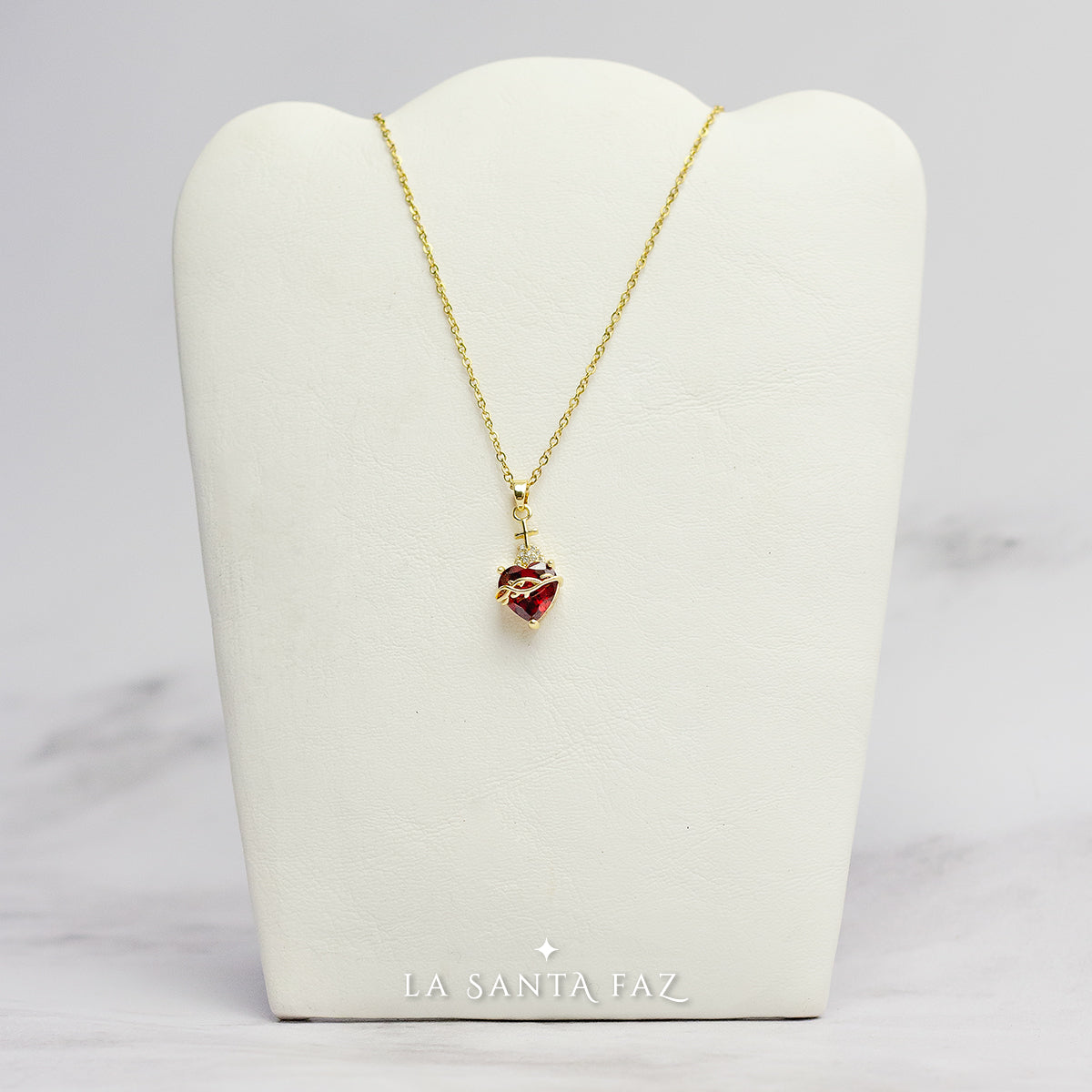 Collar Sagrado Corazón cristal