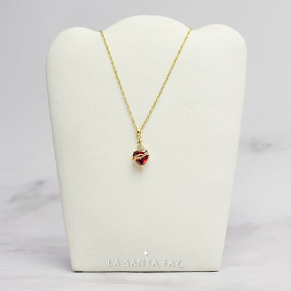 Collar Sagrado Corazón cristal