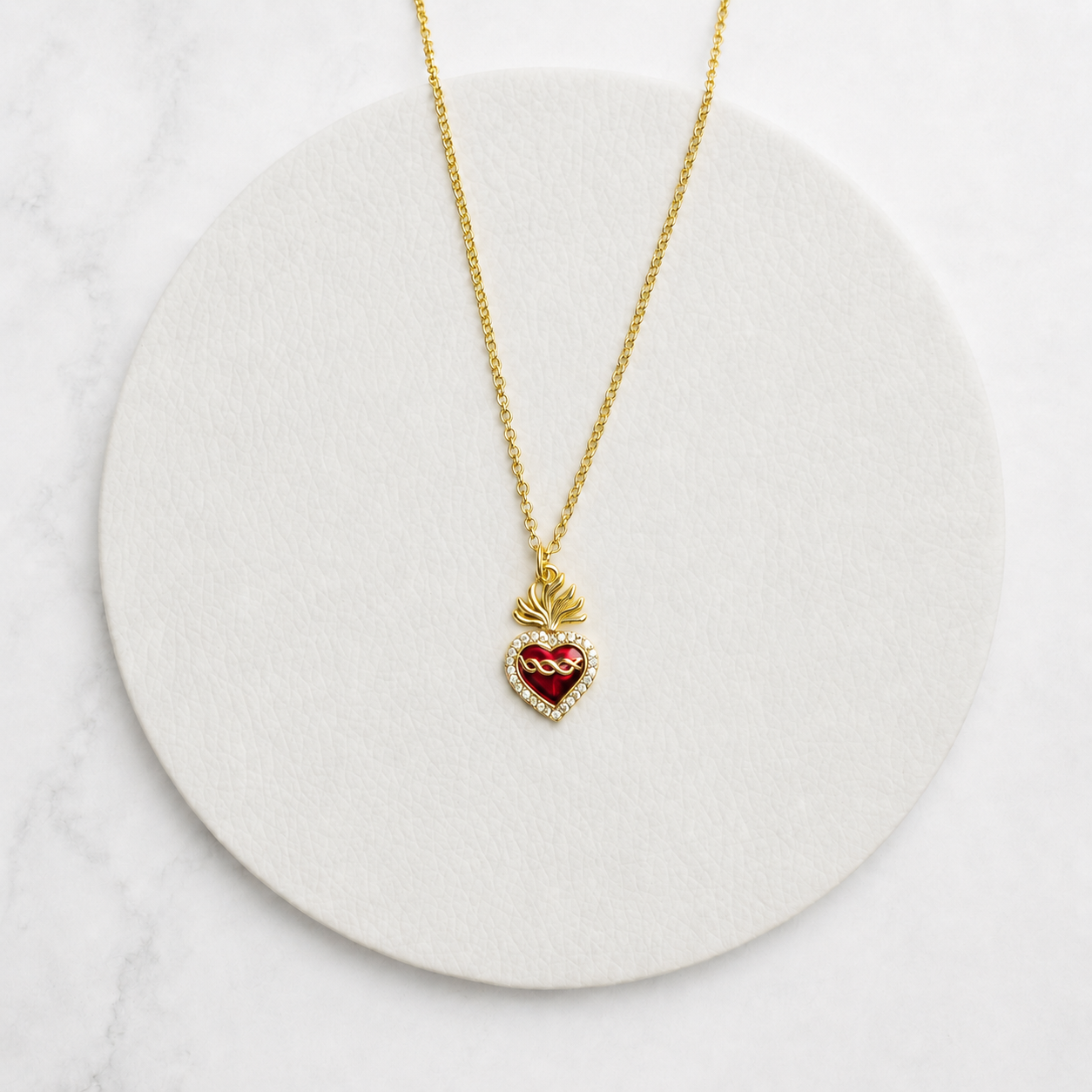 Collar Sagrado Corazón de Jesús esmaltado I