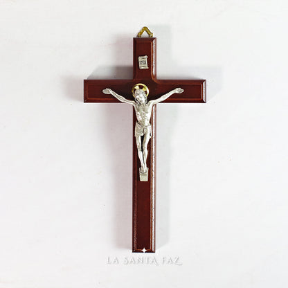 Crucifijo de madera para colgar 22 cm
