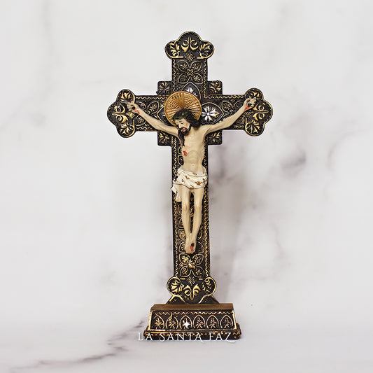 Crucifijo con base para apoyar