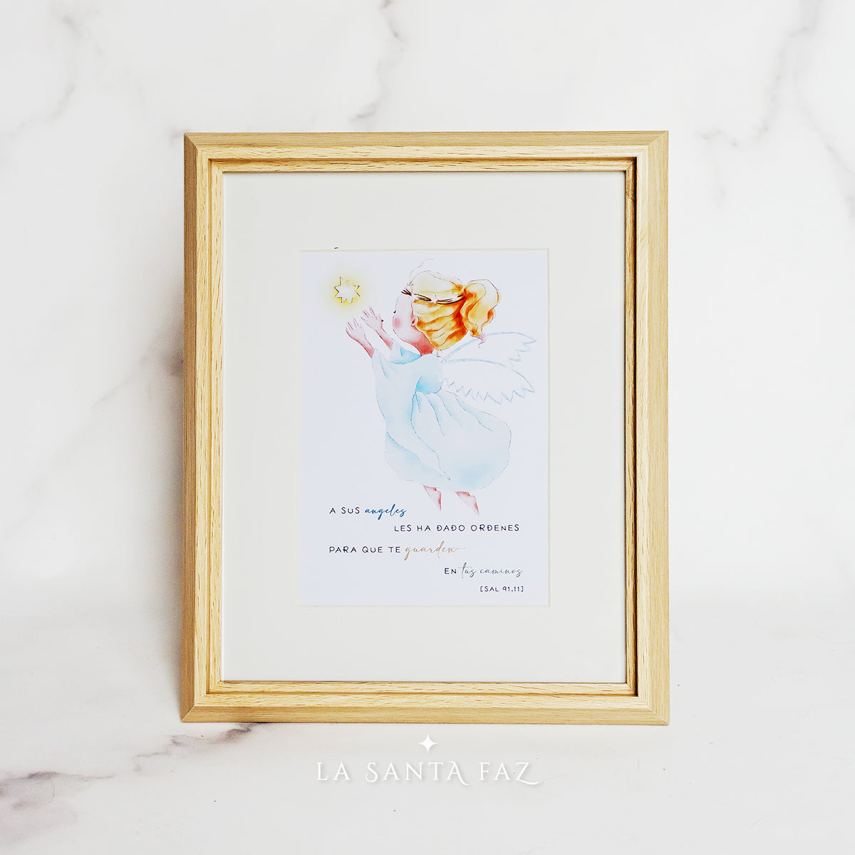 Cuadro Ángel de la Guarda infantil