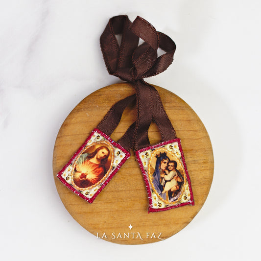 Escapulario Virgen del Carmen de tela