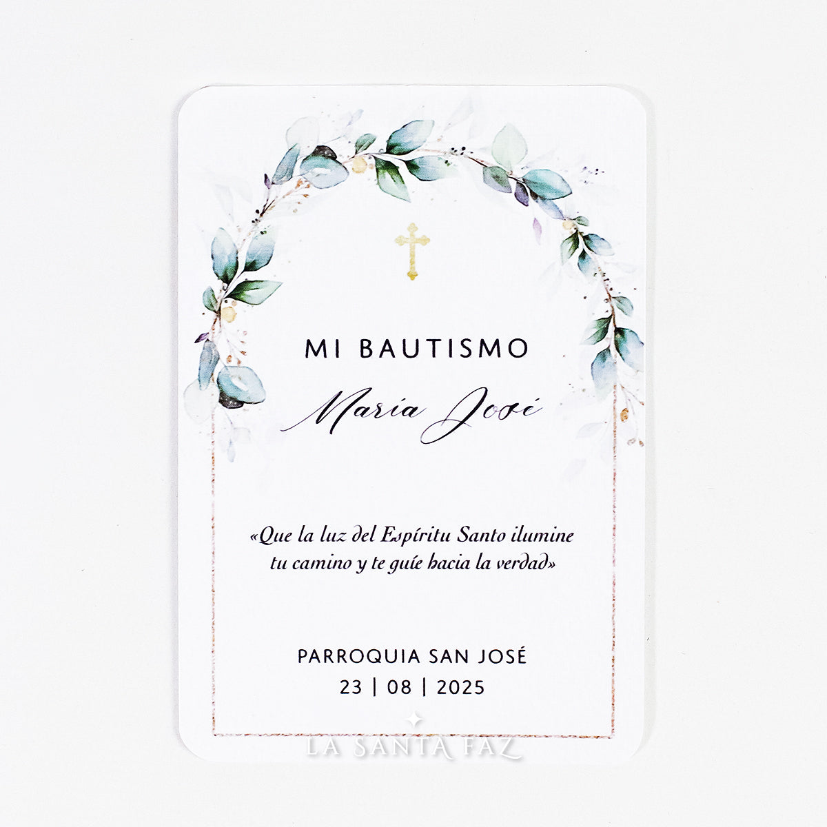 Estampita Bautismo Modelo 2