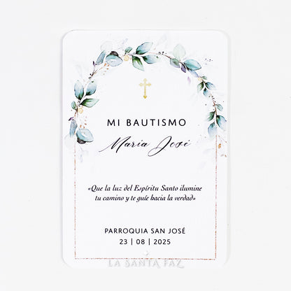 Estampita Bautismo Modelo 2