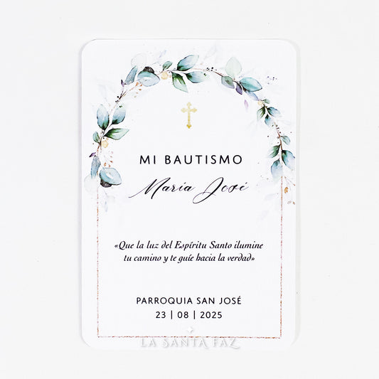 Estampita Bautismo Modelo 2