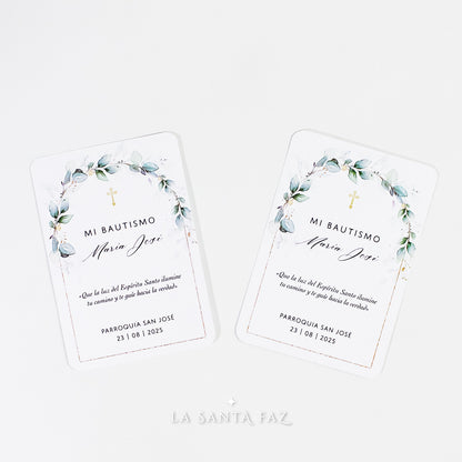 Estampita Bautismo Modelo 2