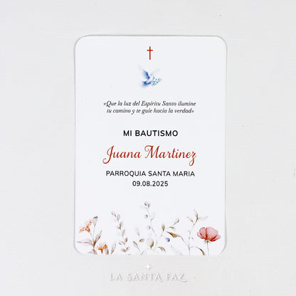Estampita Bautismo Modelo 3
