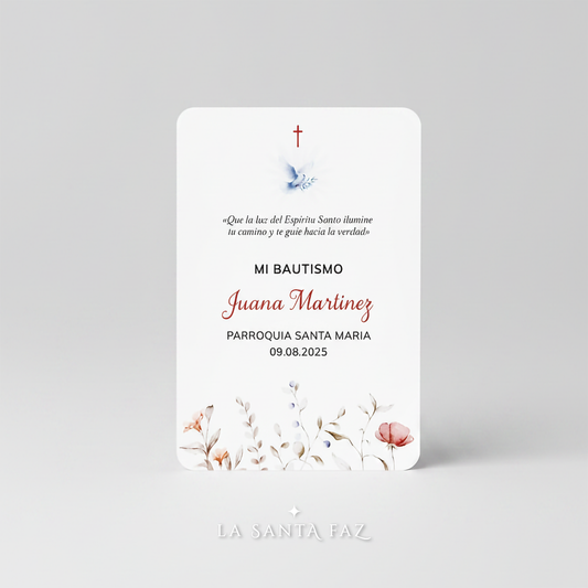 Estampita Bautismo Modelo 3