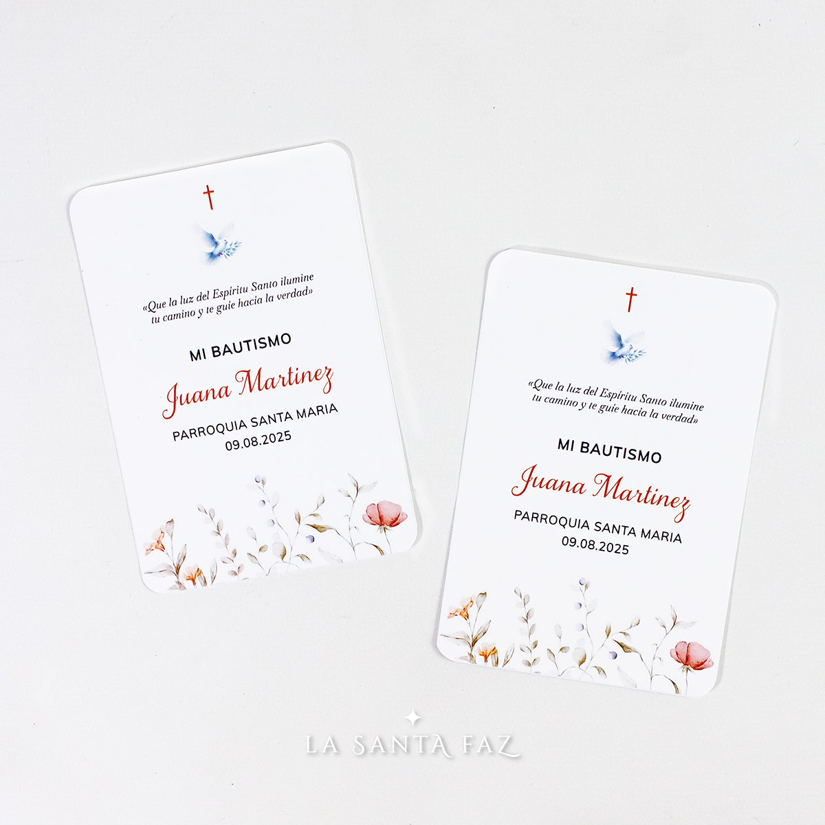 Estampita Bautismo Modelo 3