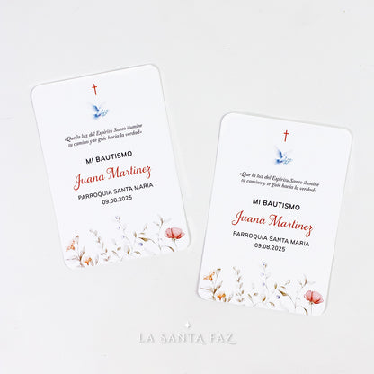 Estampita Bautismo Modelo 3