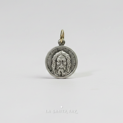 Medalla Divino Rostro de Jesús - Aluminio con acabado de plata
