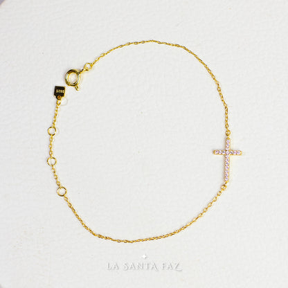 Pulsera Cruz Plata 925