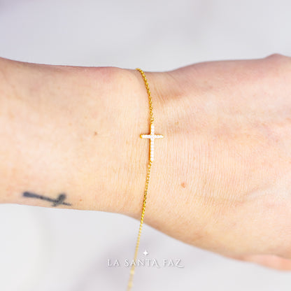 Pulsera Cruz Plata 925