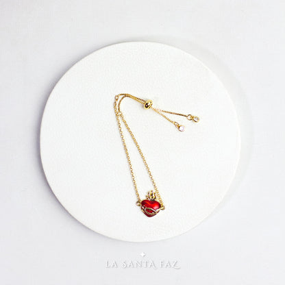 Pulsera Sagrado Corazón de Jesús esmaltado