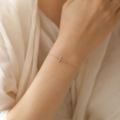 Pulsera Cruz Plata 925