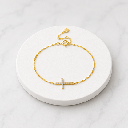 Pulsera Cruz Plata 925