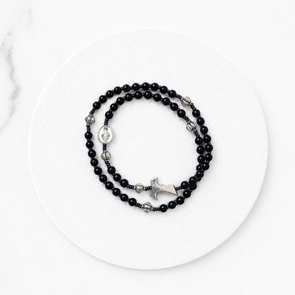 Santo Rosario de pulsera Tau