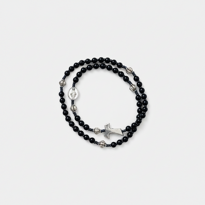 Santo Rosario de pulsera Tau