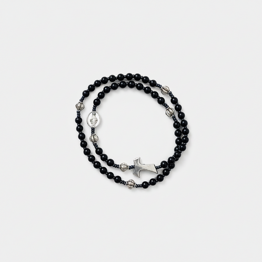 Santo Rosario de pulsera Tau