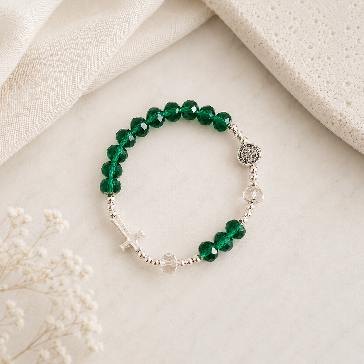 Santo Rosario de pulsera — San Benito