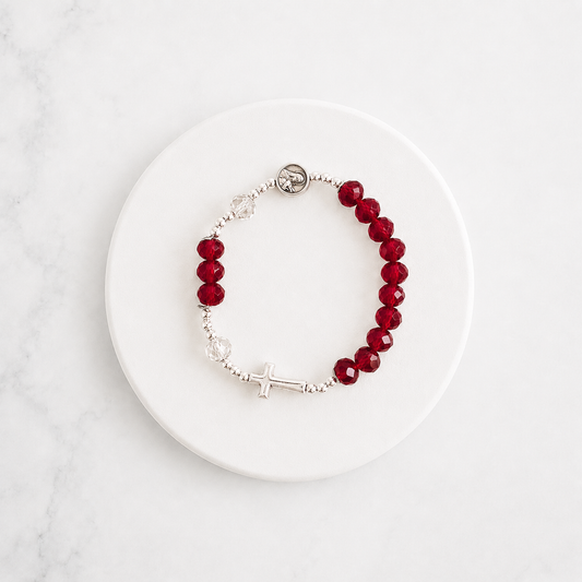 Santo Rosario de pulsera — Santa Teresita