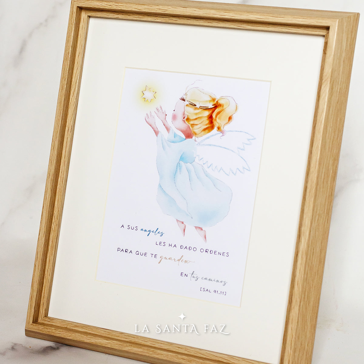Cuadro Ángel de la Guarda infantil